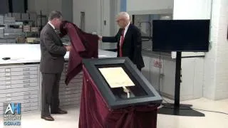 1297 Magna Carta Unveiled at National Archives - Owner David Rubenstein