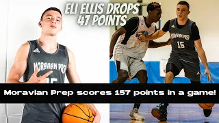 Eli Ellis drops 47 points IN THE 9th GRADE! | Moravian Prep National scores 157 points in a game!