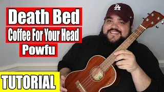 Death Bed / Coffee For Your Head - Powfu ft. beabadoobee | Easy Ukulele Tutorial | TikTok Songs