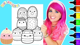 Coloring Squishmallows Breakfast Squad Coloring Page | Ohuhu Art Markers