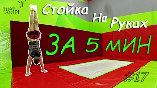 Как научиться стоять на руках за 5 минут! Как делать стойку на руках! Туториал #17