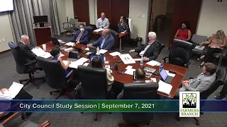 City Council Study Session September 7, 2021