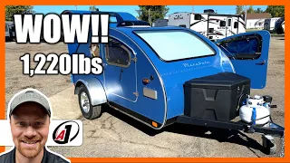 (Sold) SUPER RARE & Only 1,220lbs!! 2018 Vistabule Teardrop Used Travel Trailer RV Review