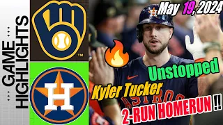 Houston Astros vs Brewers [Highlights] 05/19/24 | MULTI HOMER GAME FOR THE KING! 👑
