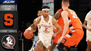 Syracuse vs. Florida State Condensed Game | ACC Men’s Basketball (2021-22)