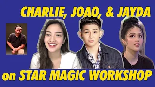 Star Magic Workshops Virtual Media Conference with Direk Rahyan Carlos - Jayda, Joao, and Charlie