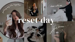 RESET DAY I clean with me, everything shower, getting my life together