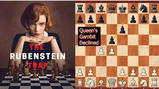 Queen's Gambit Declined Rubenstein Trap | Chess Opening Traps for White