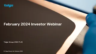 February 2024 Investor Webinar