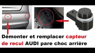 Disassemble and replace Audi rear bumper reversing radar