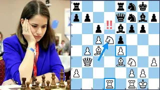 Alina Kashlinskaya's Powerful Attack! Brilliant Attacking Chess Game