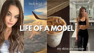 life of a model 💌  back in LA, my skincare routine & healthy lifestyle