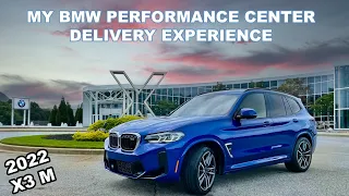 The BMW Performance Center Delivery of my 2022 X3 M   4K