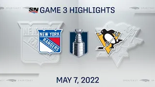 NHL Game 3 Highlights | Rangers vs. Penguins - May 7, 2022