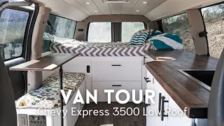Van Tour "Silver Bullet" | Clean and Simple DIY Chevy Express Van Conversion by Carefree Camper Co.
