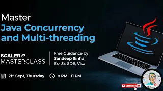 Java Concurrency and Multi-threading by @SCALER  Webinar 2023🔥#java #new #ai #makaut #viral #facts