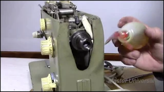 Смазка и некоторые регулировки швейной машины Veritas 8014 33. Видео № 492.