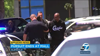 Burglary suspect arrested near Glendale Galleria after police chase | ABC7