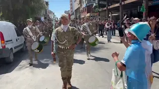 Argentina campeón: la sorpresa de la banda militar en plena calle Mitre - 19/12/2022