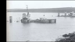 21st June 1919: The German fleet is scuttled at Scapa Flow
