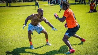 #1 RECEIVER IN THE COUNTRY DOES 1ON1’s VS NFL PLAYERS!! (ANKLE WARNING)