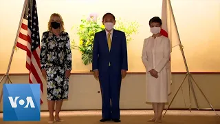 Jill Biden Welcomed to Tokyo by Japanese PM Suga