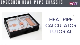 Heat Pipe Calculator Tutorial