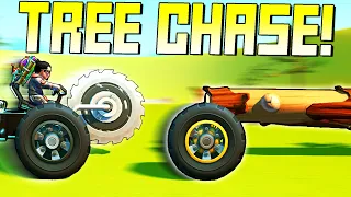 We Put Wheels On Trees And Chased Them With Saws! - Scrap Mechanic Multiplayer Monday