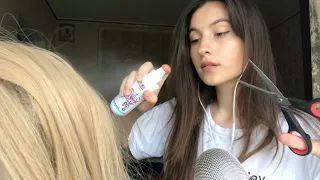 Asmr haircut in 1 minute  💇‍♀️