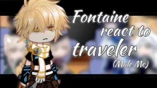 Fontaine (Genshin Impact) React To Traveler || Male MC || Gacha