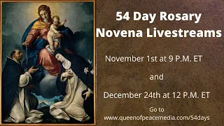 NATIONAL 54 DAY ROSARY NOVENA LIVESTREAM-DECEMBER 24