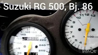 Suzuki RG 500 original Beschleunigung und Topspeed