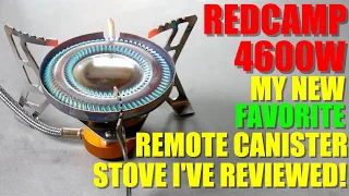 My New FAVORITE Remote Canister Stove! - The Redcamp 4600W Double Ringed Stove