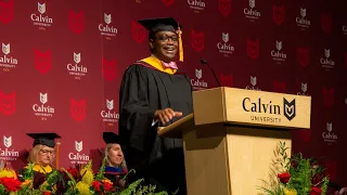 Dr. Akinwumi A. Adesina speaks at Calvin's 2023 Commencement
