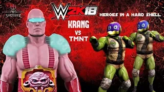 teenage mutant ninja turtles VS krang wwe 2k18 xbox one