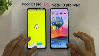 Poco x3 pro VS Redmi note 10 pro max -Speed Test