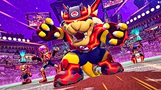 BOWSER, MARIO, TOAD, WALUIGI - WINNER? or LOSER? Mario Strikers Battle League CUP BATTLES