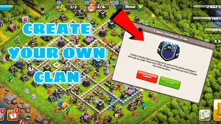 How to create new clan in coc 2024 || Create your own clan || #supercell #clashofclans