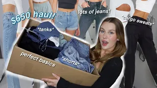 Huge Garage Try on Haul! + reviewing their jeans!