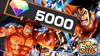 5000 GEMS FOR NEW ODEN V2 SUMMONS ONE PIECE BOUNTY RUSH OPBR SUMMONS