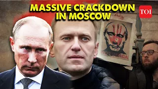 Navalny Death Protests Rock Russia | Over 170 Protesters Arrested in Moscow | Alexei Navalny | Putin