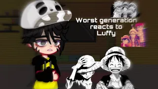 Past worst generation reacts to Luffy | Past Supernovas reacts to Luffy | One piece gacha club | 1/2