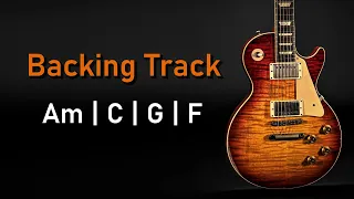 Pop Rock BACKING TRACK A Minor | Am C G F | 100 BPM | Guitar Backing Track