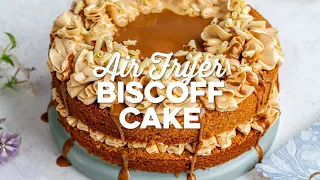 Air Fryer Biscoff Cake | Supergolden Bakes