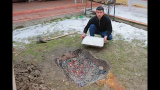 МЯСО ТУШЕНОЕ в ЗЕМЛЕ  с Солью.  БАРАН ЗАПЕЧЕННЫЙ в ЯМЕ.