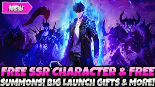 *FREE SSR CHARACTER & SUMMONS FOR EVERYONE!* BIG LAUNCH GIFTS, FREEBIES & MORE (Solo Leveling Arise)