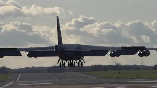 4x B-52 - Crosswind Landings - Fairford - 25/09/20