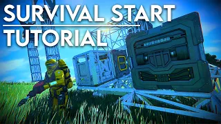 SURVIVAL START TUTORIAL - Space Engineers (Vanilla - 2022)