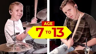 Heavy Metal Drum Covers (age 7 to 12) Avery Drummer