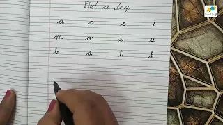 dictation of small alphabet (a to z)| dictation of cursive alphabet | SMART CRAFT